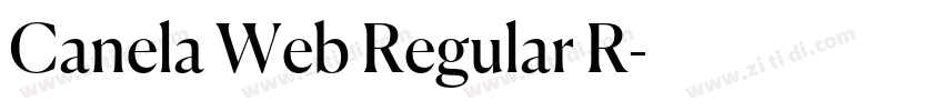 Canela Web Regular R字体转换